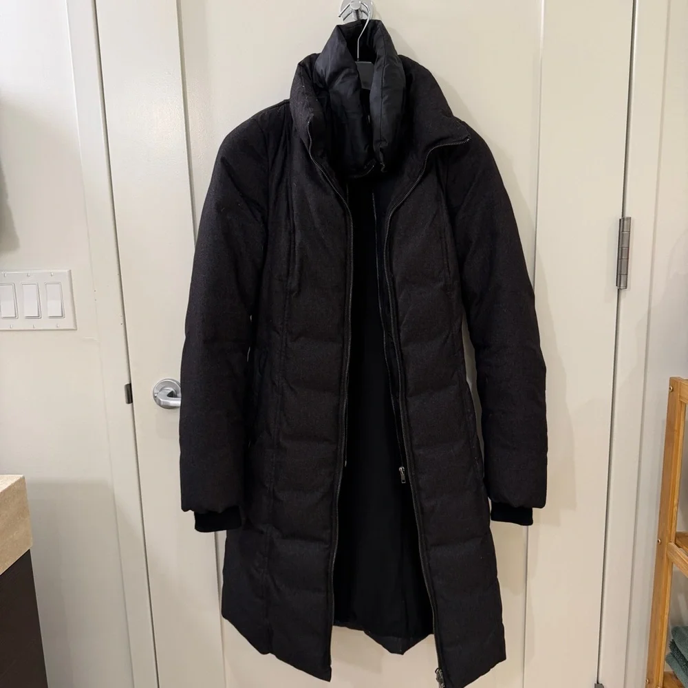 Soia & Kyo Dark Grey Down Parka - Picture 1 of 5